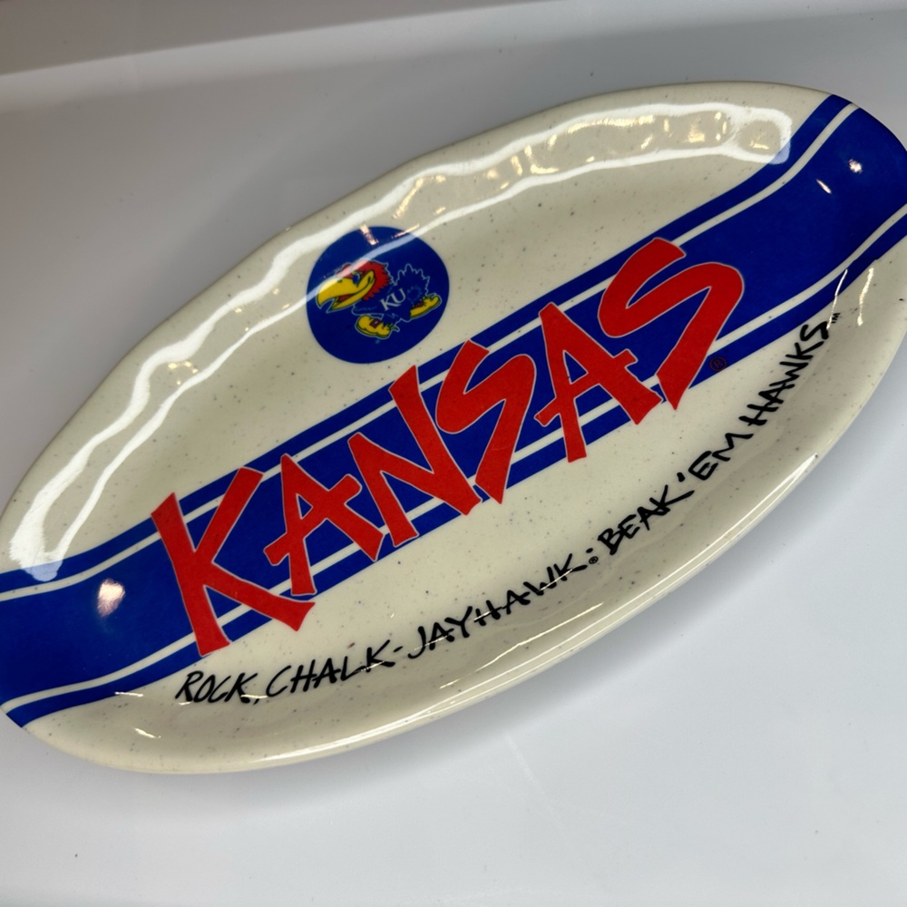 Kansas Jayhawks rock chalk Jayhawk Magnolia Lane plate